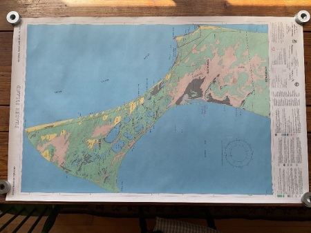 Set of 3 1979 1:50,000 Colour Topographical Maps of Fraser Island Showing Flora Distribution by Dept of Forestry & NPWS