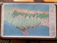 Set of 3 1979 1:50,000 Colour Topographical Maps of Fraser Island Showing Flora Distribution by Dept of Forestry & NPWS - 2