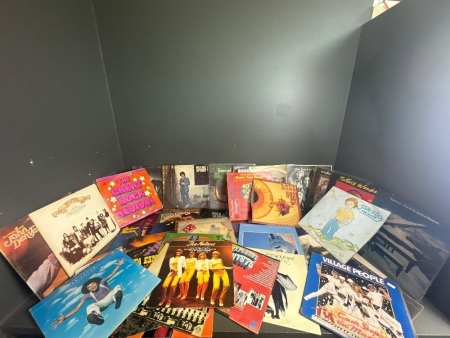 Approx 40 Mixed Genre Vinyl Records