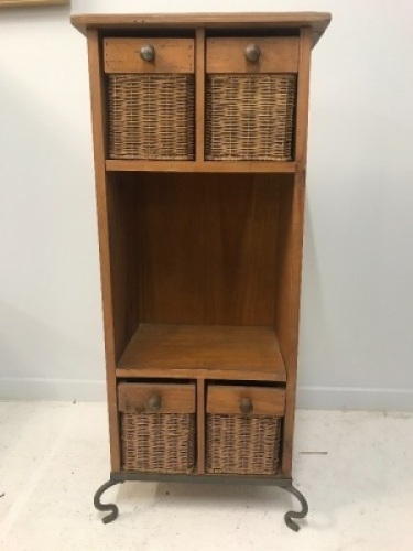 Cabinet With Cane Basket Drawers