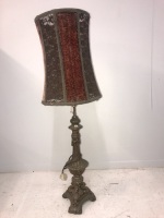 Vintage Brass Lamp & Shade