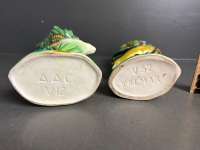 2 Australian pottery duck vases - Kalmar AAC - 4