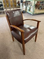 Leather gossip chair - 2