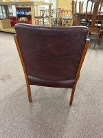 Leather gossip chair - 3