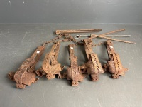 Qty of vintage rabbit traps