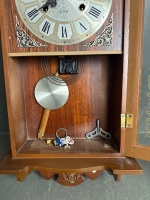 Unique brand 31-day pendulum wall clock with key - 4