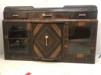 Art Deco Sideboard / Display Cabinet with Original Fittings