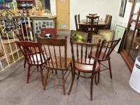 5 Antique Dining Chairs - 3