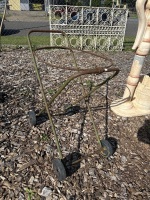 Vintage metal clothes trolley - no basket - 2