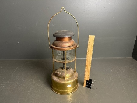 Vintage brass kero pressure lamp