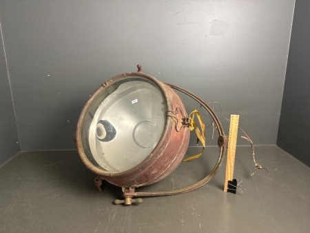 Large maritime copper search light