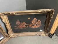 2 Hand Stitched Asian art works - 3