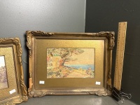 2 x Framed Antique Landscape art works - 3