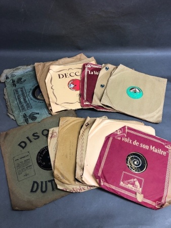 Collection of 20 Vintage French Records - Mainly C1950's