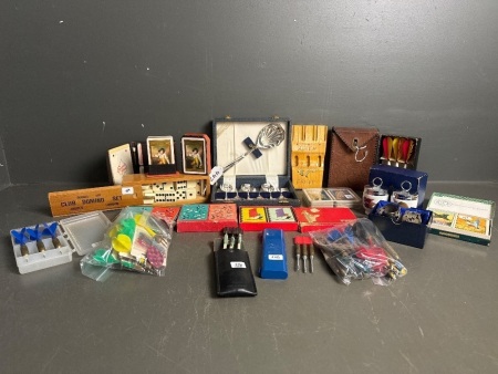 Assorted Lot of of vintage Playing Cards and Darts