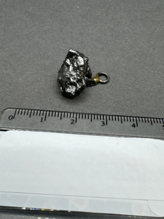 CAMPO DEL CIELO Iron meteorite from Argentina made into a pendant