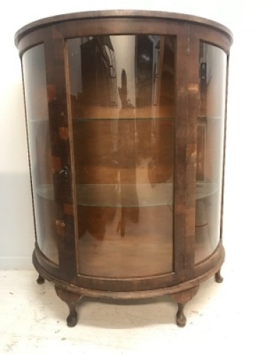 Demi Lune Glazed Display Cabinet