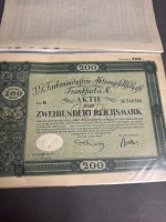 Collection of old German Bond certificates - 2