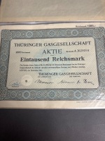 Collection of old German Bond certificates - 3