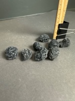 Eight Tektites. Meteorite impact Rock - 2