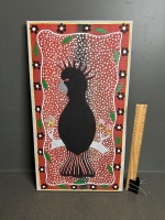 Original Aboriginal Art Work Acrylic on Canvas by Bruce K Bell