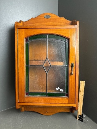 The Original Clancy Haven Bathroom Cabinet w. Leaded Glass