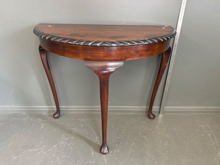 Antique Half Moon Table