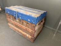 Large Wooden Antique Chest - 2