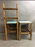 Chair & Stool Set 'Art Populaire' c1960's Normandy, France - 3