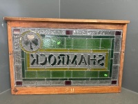 1950s Leadlight from Toowoomba Shamrock Hotel Restoration. This was removed from the hotel during a restoration in the 1990s - rare piece of history - 2