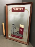 Old Port Mild Cigars Advertising Mirror - 2