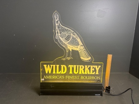 Wild Turkey Americas Finest Bourbon Light Up Sign