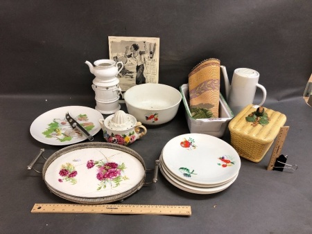 Collection of French Ceramics, Cookware Etc