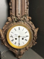 J J Wainwright & Co. Birmingham Cast Iron Clock, Thermometer & Barometer - 3