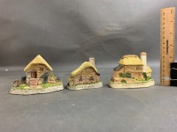 3 x David Winter Cottages - Birthstone Wishing Well, Drovers Cottage & Irish Water Mill - 2