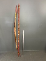 Large Decorator Vanuatu Bow, Arrows and Spear