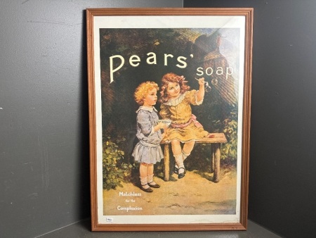 Pears Soap Advertising Poster