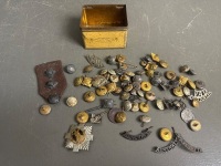 Large Quanity of Military Buttons - 3