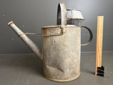 Galvanised Water Can & Funnel