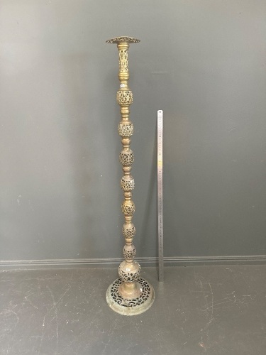 Brass floor standing lamp stand