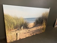 Large Mounted Photo Path the the Beach - 2