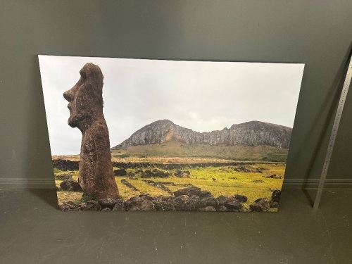 Large Mounted Photo Easter Island