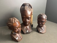 Three Wooden African Statues - 2