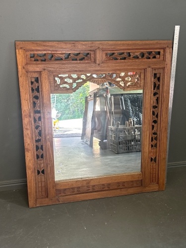 Balineses Style Carved Mirror