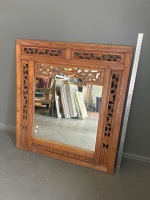 Balineses Style Carved Mirror - 2