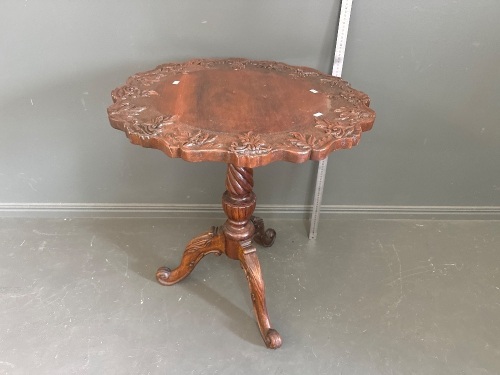 Carved Antique Occasional Table