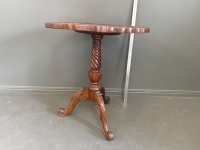 Carved Antique Occasional Table - 3