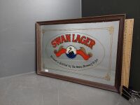 Swan Lager Advertising Mirror