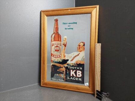 Tooths KB Lager Advertising Mirror