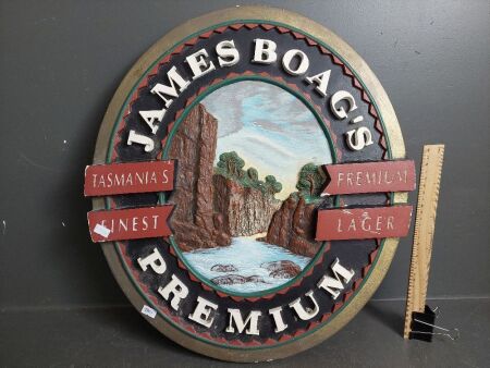 James Boags Ceramic Advertising Sign